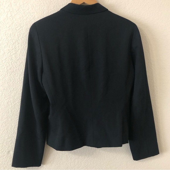 VTG J. Crew Women's Black Wool Blazer - Size 12 - Picture 4 of 4
